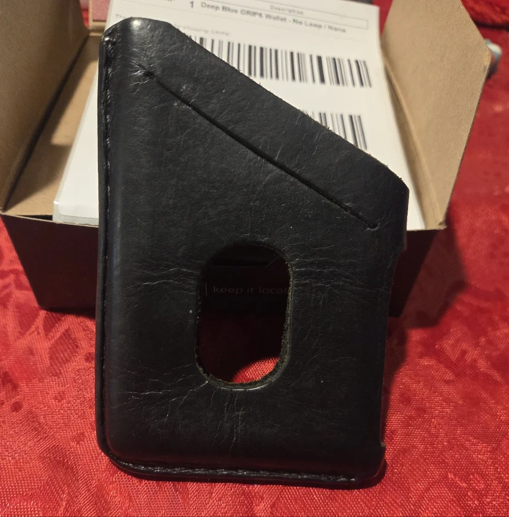 Deep Blue GRIP6 Wallet With Leather Jacket